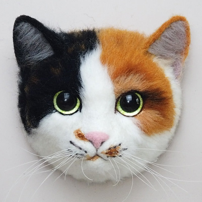 Needle Felting DIY Kit for Cats - Regular Size (Without Frame)